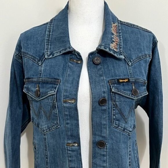 Wrangler Retro Denim Jean Jacket Florida State University FSU Embroidered - Picture 3 of 8